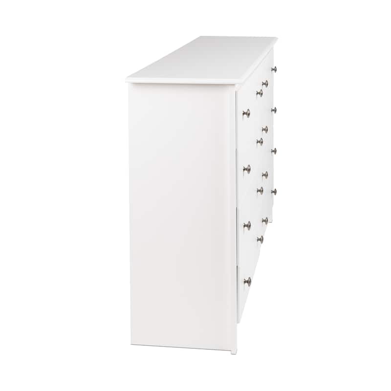 Prepac Sonoma 8 Drawer Double Dresser for Bedroom, Wide Chest of Drawers, Traditional Bedroom Furniture
