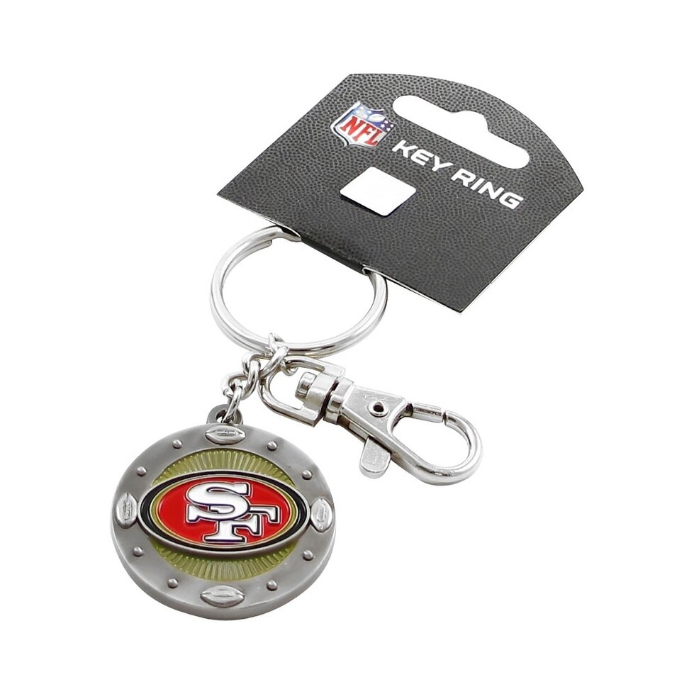 Shop San Francisco 49ers Keychain Id Key Ring Swivel Clip Photo Holder Nfl Overstock 19406728