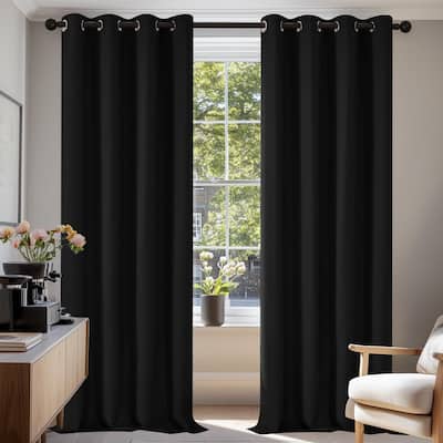 Deconovo Grommet 52 Width Curtains (2 Panel)