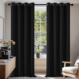 Deconovo Grommet 52 Width Curtains (2 Panel)