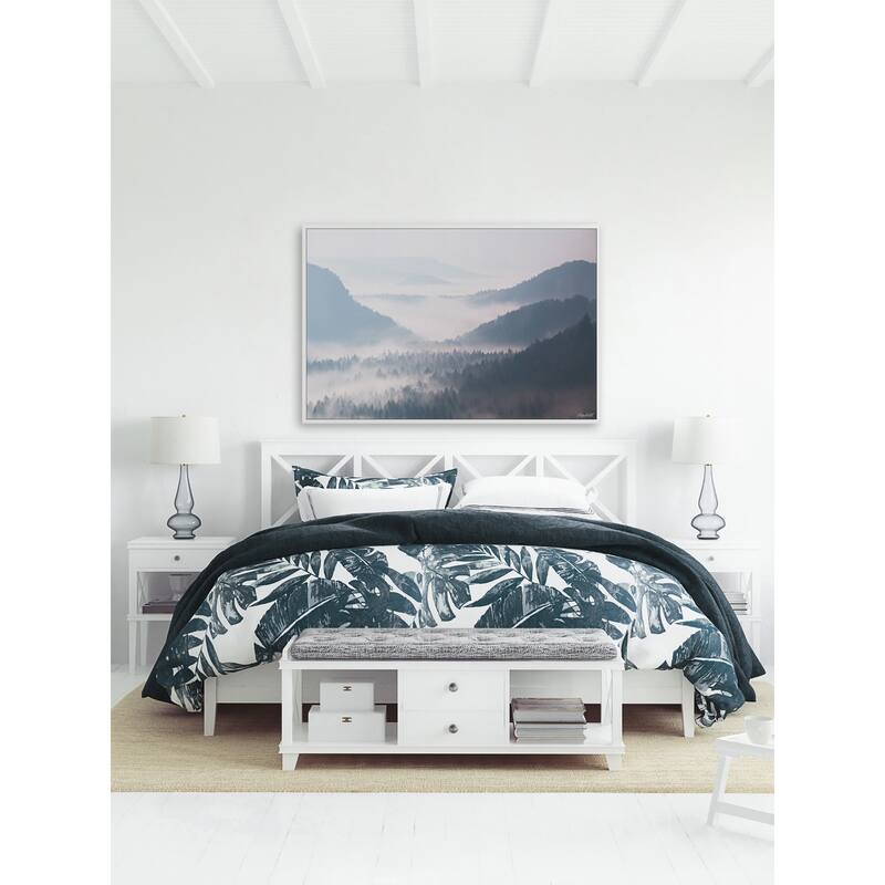 Perfect Winter Day Floater Framed Print on Canvas