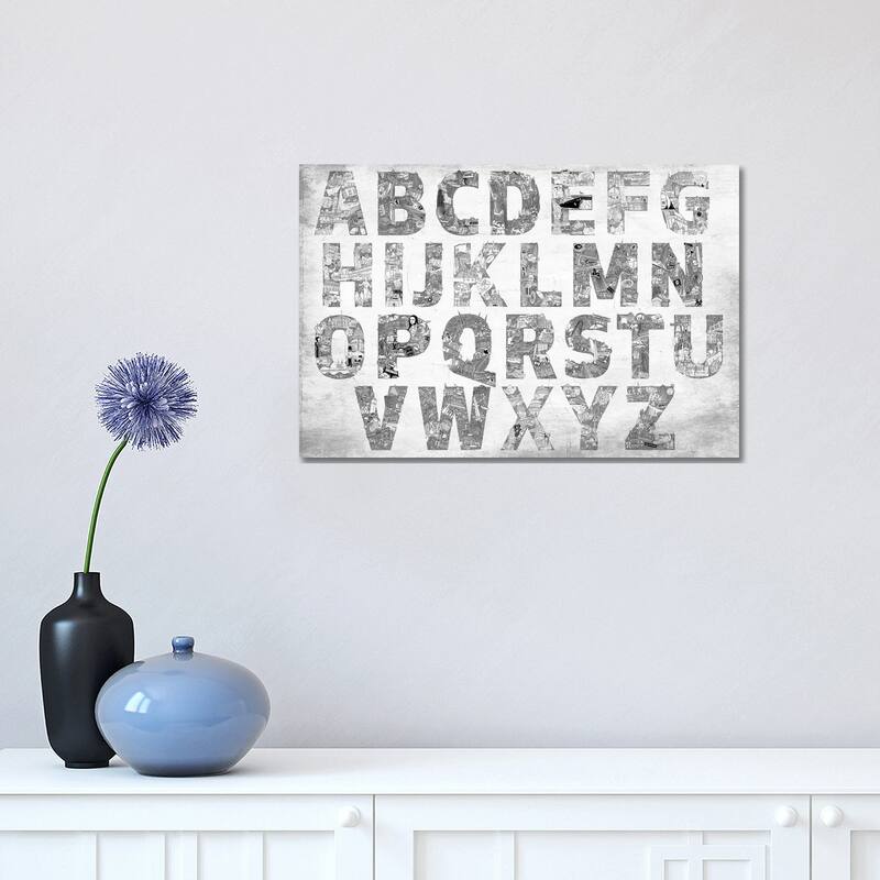 iCanvas "City Alphabet" by 5by5collective Canvas Print - 12x18x1.5