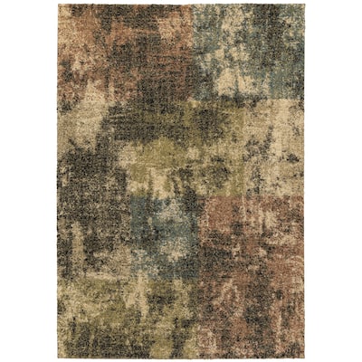 Herblay Various Colors Abstract Contemporary Casual Area Rug