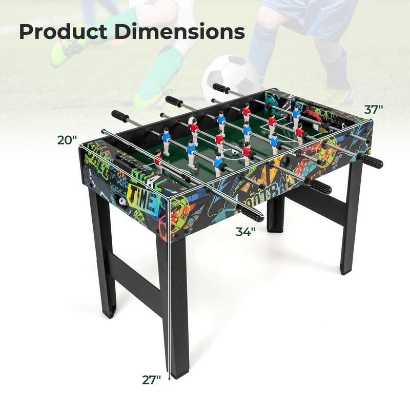Costway 37" Mini Foosball Table 2-in-1 Game Table with Detachable Legs - See Details