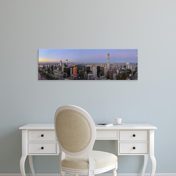 Easy Art Prints Panoramic Image 'Skylines from Top of the Rock, Manhattan, New York City, New York State' Canvas Art