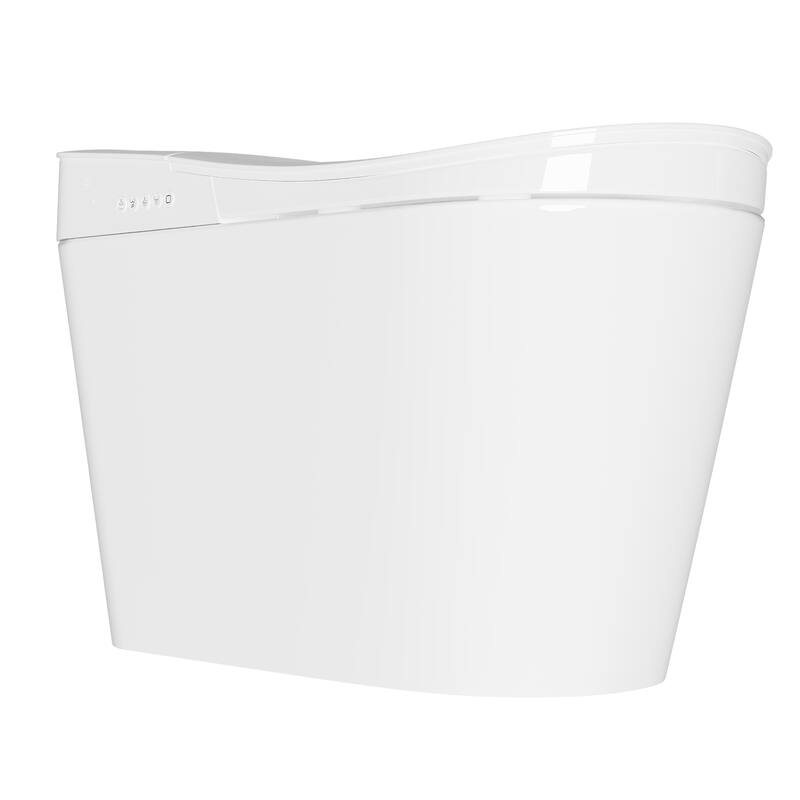 Luxury Smart Toilet with Tank, UV Sterilization, Heated Seat,Warm Air Dryer, Instant Heating Water, Night Light