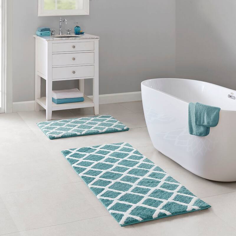 Reversible High Pile Tufted Bath Rug