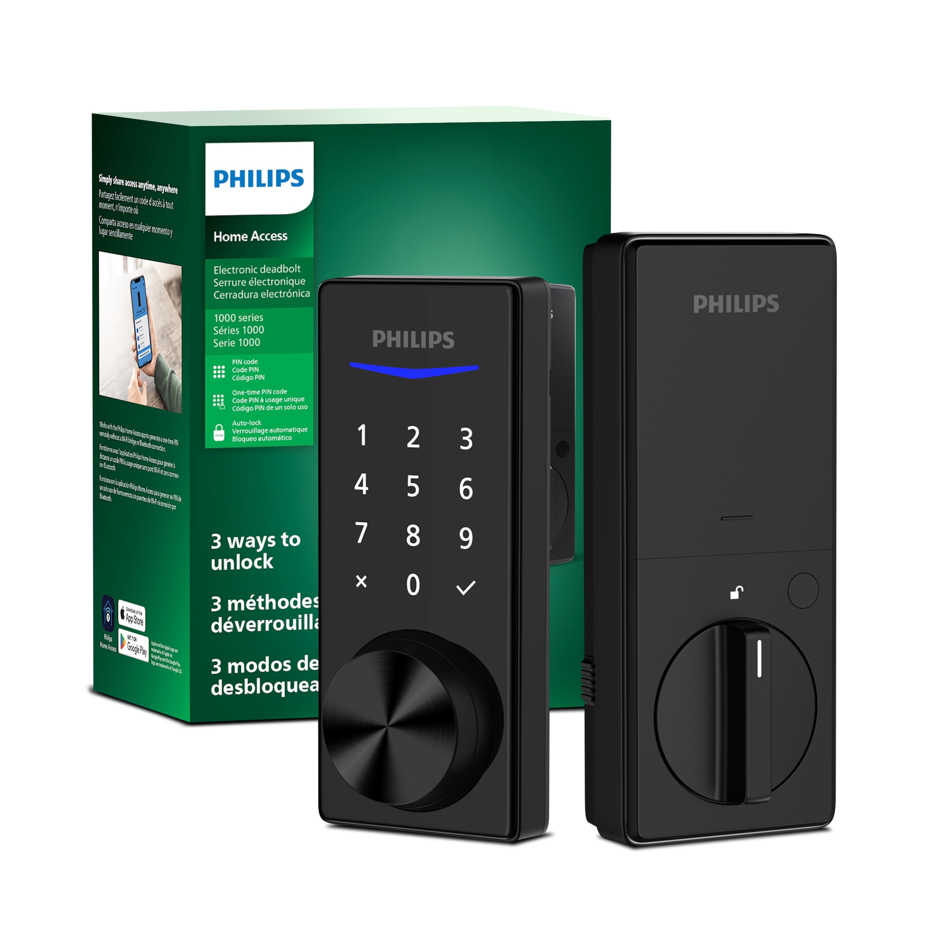 Philips Electronic Deadbolt Door Lock with Multiple Access Methods