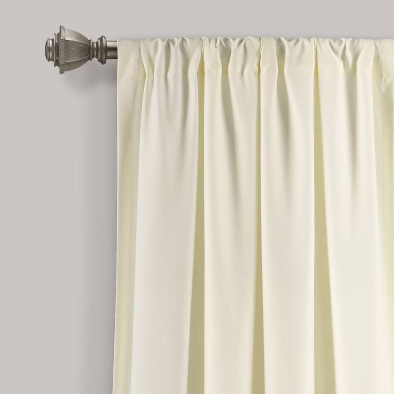 Lush Decor Allison Ruffle Window Curtain Panel Pair