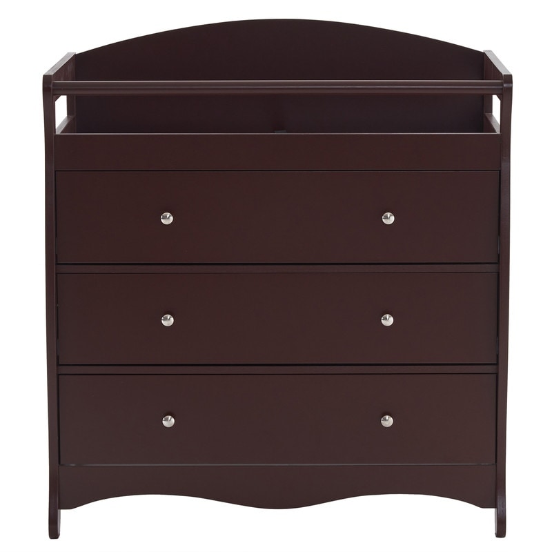 Changing table dark wood outlet