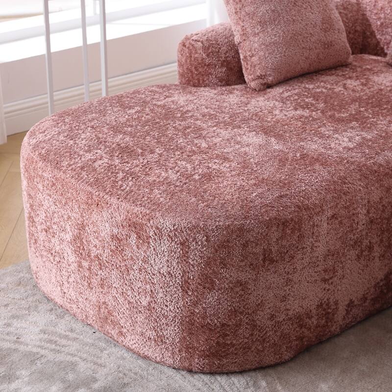 Living Room Oversized Comfy Boucle Sofa