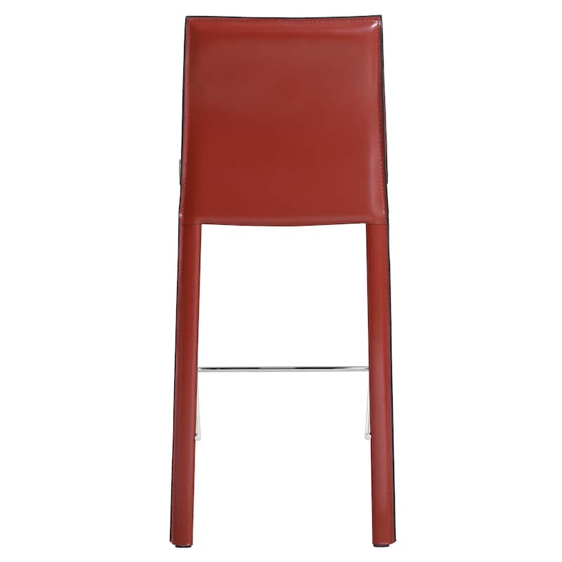 NPD Furniture Gervin Recycled Leather Counter Stool (Set of 2)