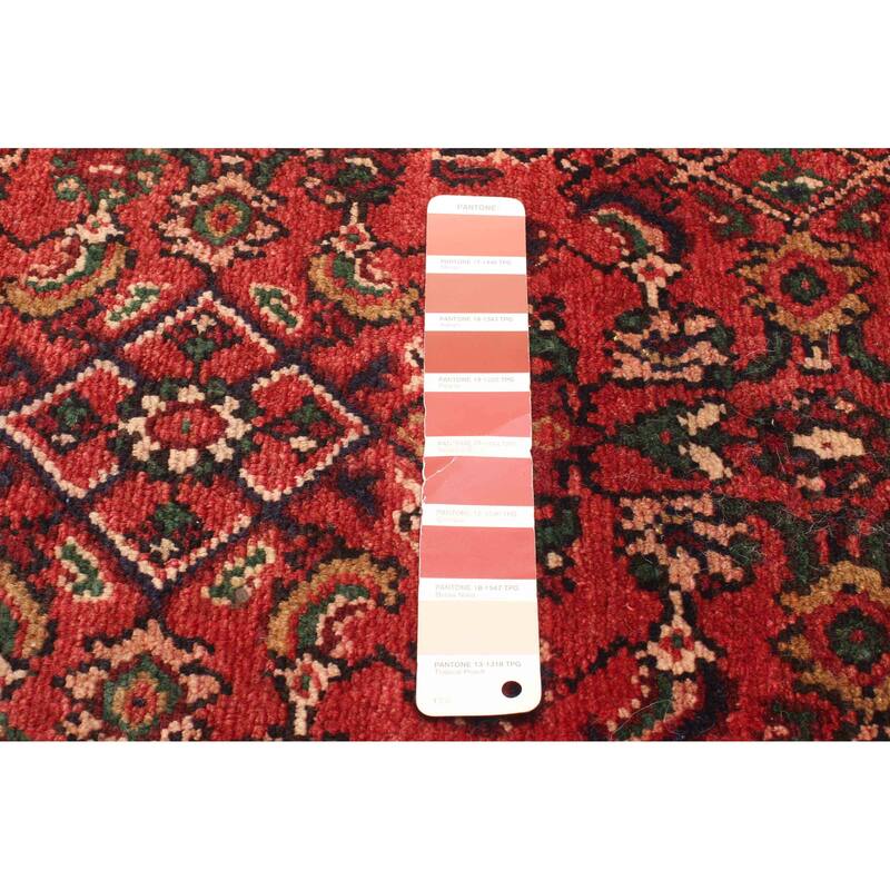 ECARPETGALLERY Hand-knotted Andelz Red Wool Rug - 2'3 x 9'4