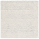 preview thumbnail 3 of 6, SAFAVIEH Handmade Textural Mevlija Contemporary Wool Rug 6' Square - Grey/Ivory - Square