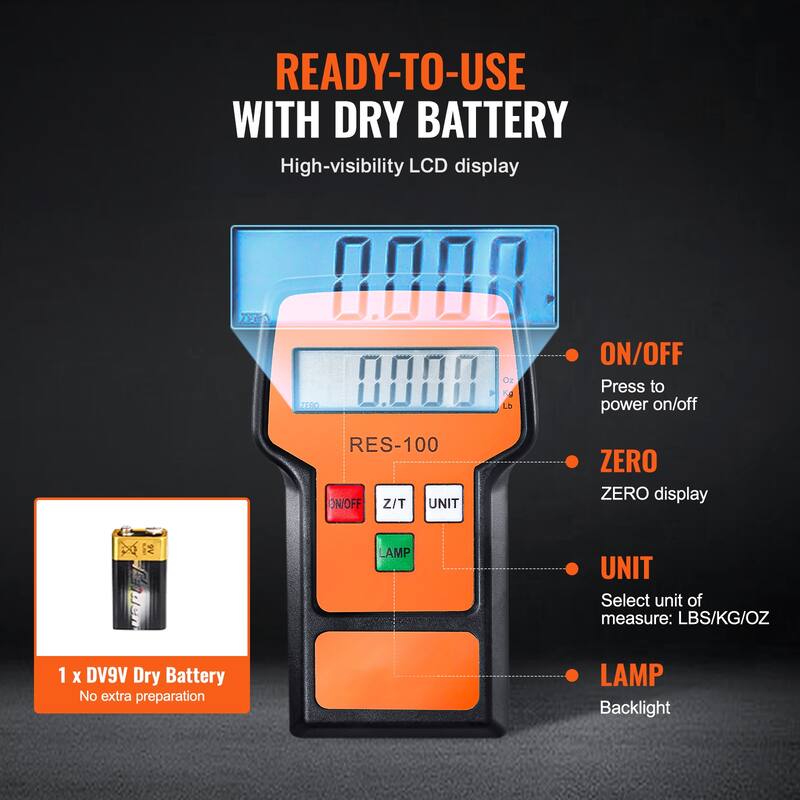 Refrigerant Scale with Wired Remote Control Case and Dry Battery