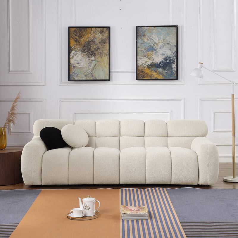Modern ergonomic marshmallow sofa for living room