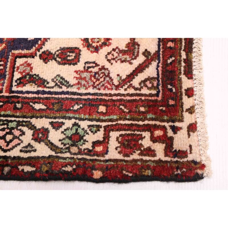 ECARPETGALLERY Hand-knotted Andelz Dark Navy Wool Rug - 3'6 x 9'5