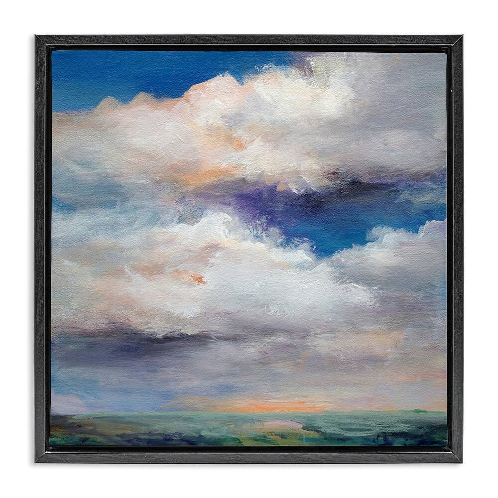 Stupell Restless White Clouds Framed Floater Canvas Wall Art Design By Karen Hale