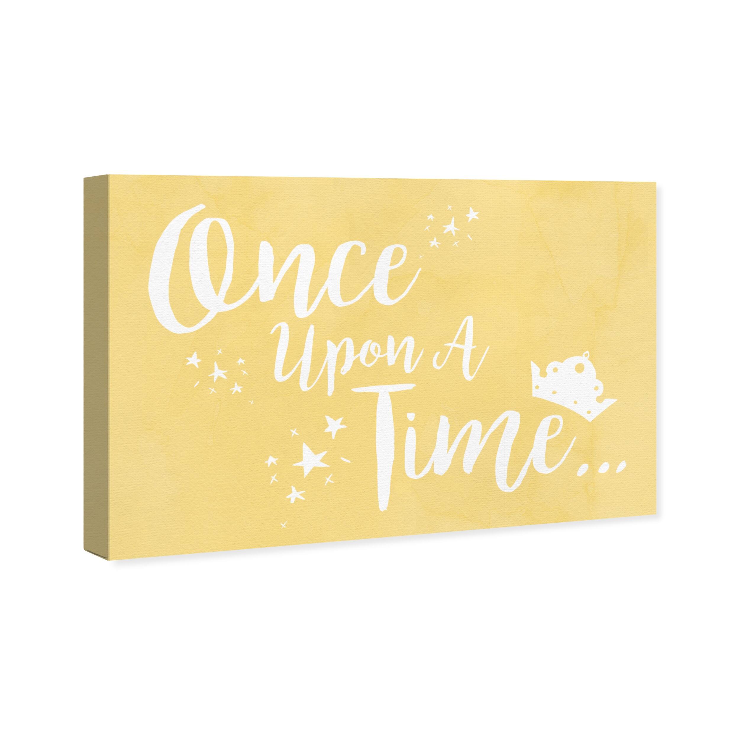 Oliver Gal 'Once Upon A Time' Typography and Quotes Wall Art Canvas