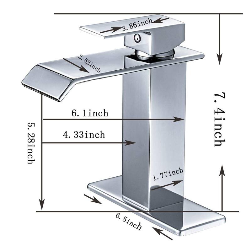 Single-Hole Low-Arc Bathroom Faucet with Drain