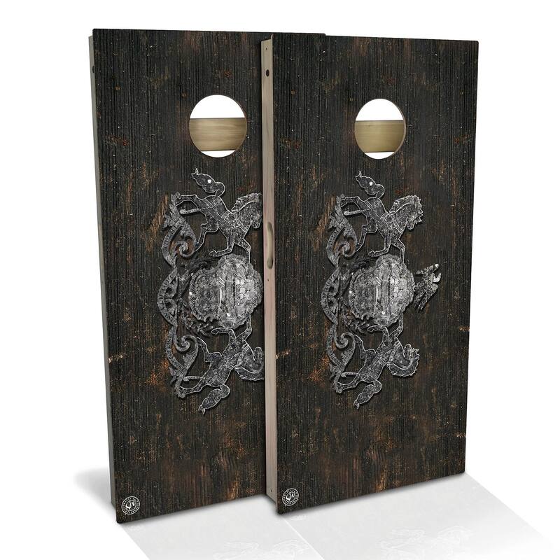 Pennsylvania Flag Rustic Outdoor Cornhole Board Set - Backyard 2x4 - NO Accessories