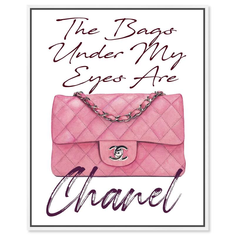 The Bag Under my Eyes Canvas by Art Remedy - White - 16" x 20"
