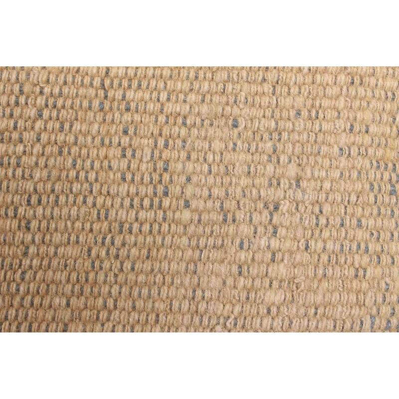 ECARPETGALLERY Flat-Weave Natural Khaki Wool Kilim - 2'11 x 9'3