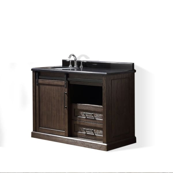 OVE Decors Santa Fe 48 in. Bathroom Vanijty in Rustic Walnut Bed Bath