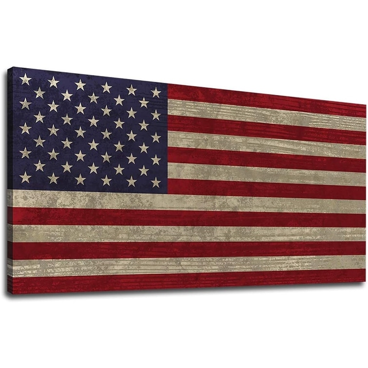 Vintage Flag The Stars and The Stripes Contemporary Artwork