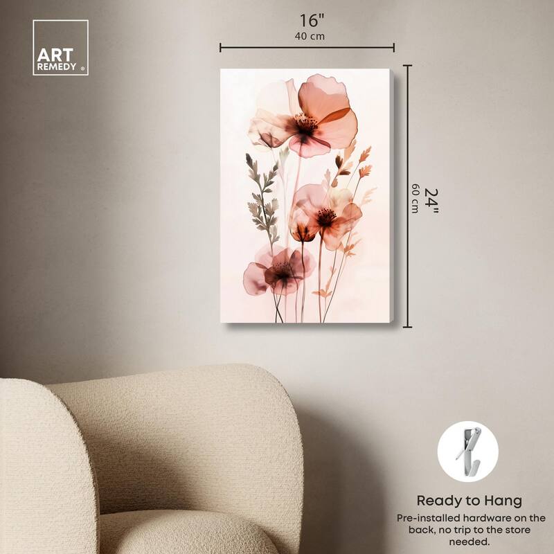 Petal Dye II Canvas by Art Remedy, Gallery Wrapped