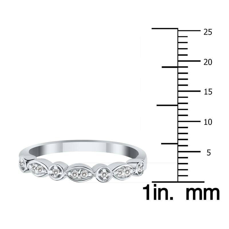 Marquee 10kt White Gold and Diamond Promise Ring