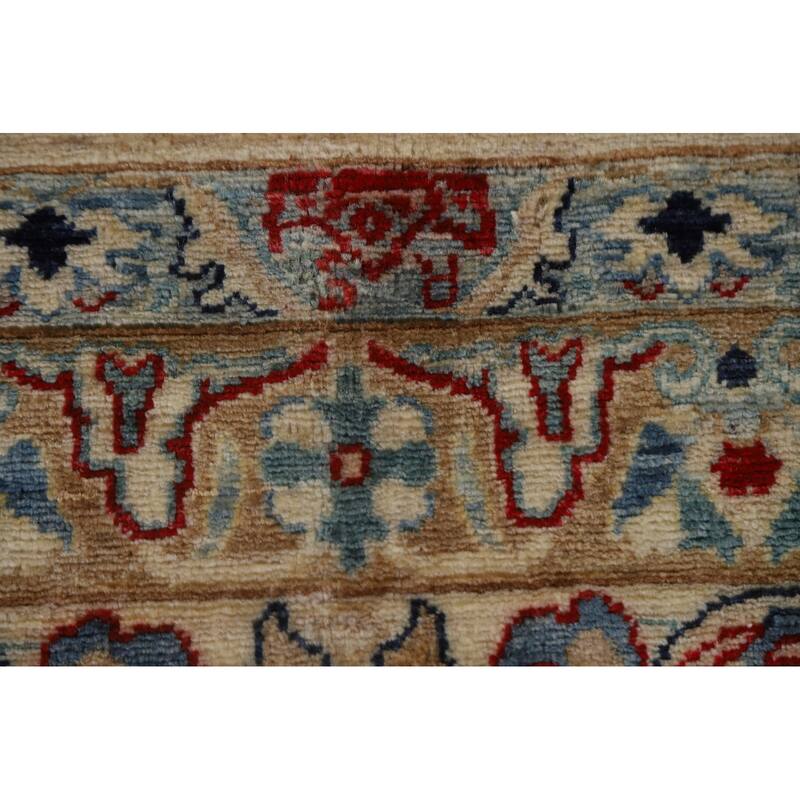Hand Knotted Oriental 100% Wool Carpet Traditional Floral Beige & Ivories Sultanabad Area Rug - 14' 1'' X 10' 0''