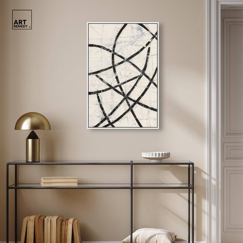 Intersecting Lines I Canvas by Art Remedy