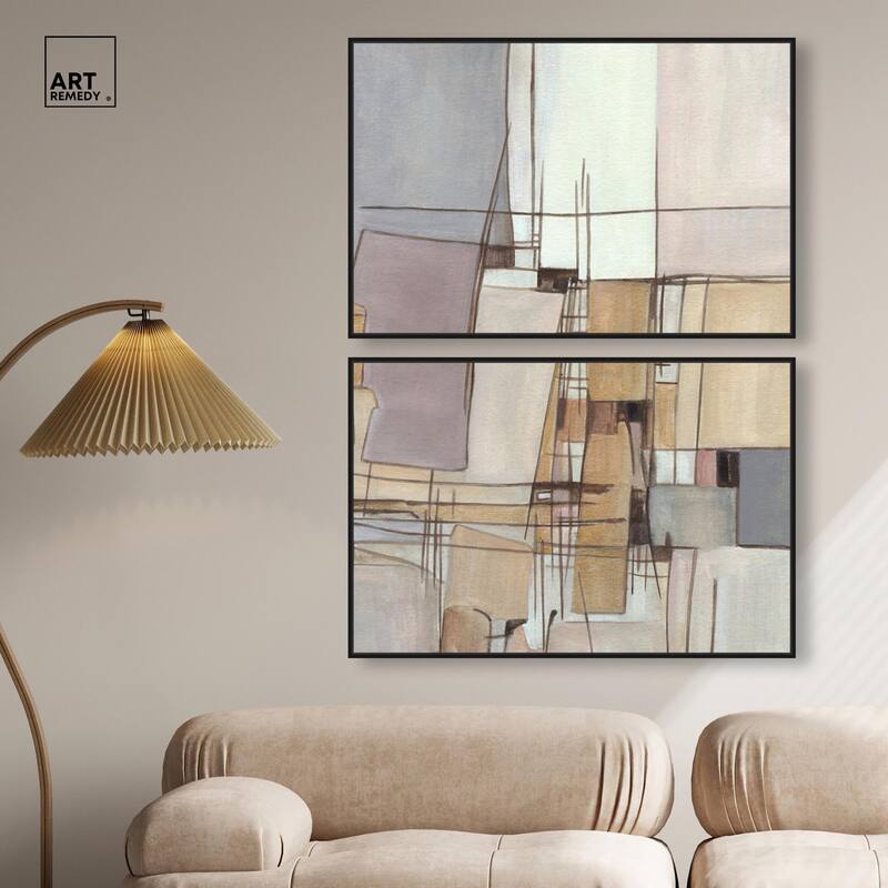 Unspoken Thoughts I Canvas Set of 2 by Art Remedy