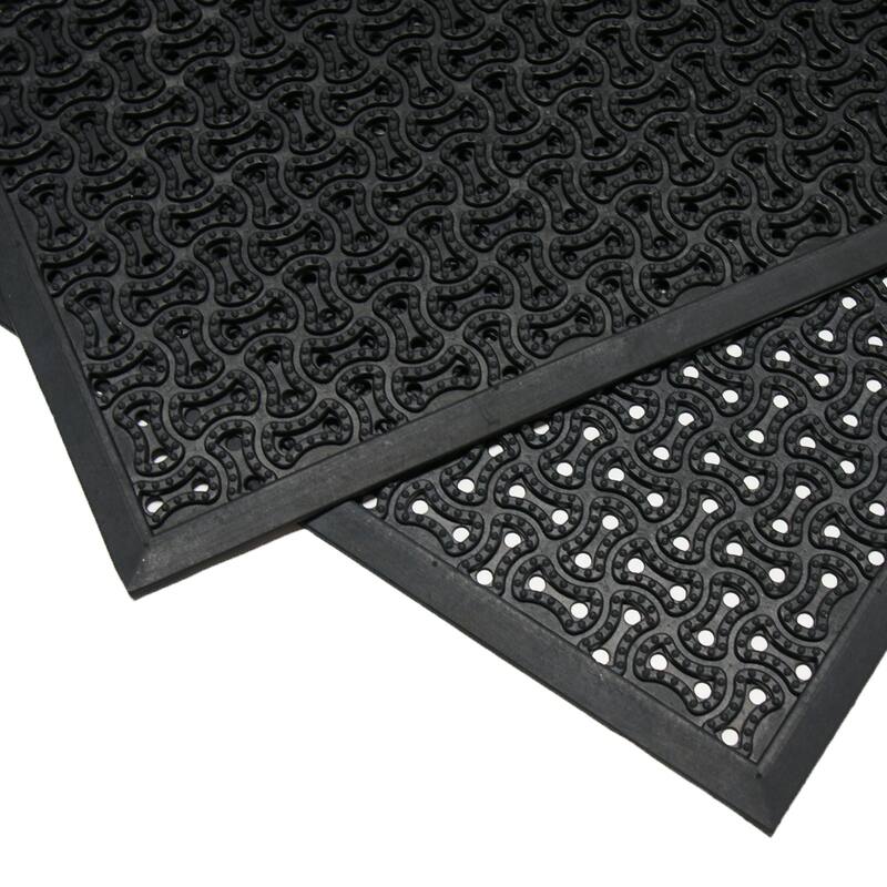 Rubber-Cal "Dura-Scraper Drainage" Commercial Door Mat