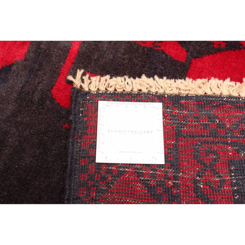 ECARPETGALLERY Hand-knotted Teimani Red Wool Rug - 4'0 x 6'6