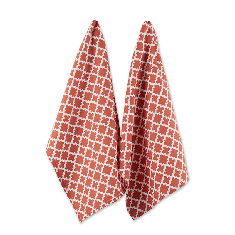 Design Imports Lattice Dishtowel Set of 2 (28 inches long x 18 inches wide)