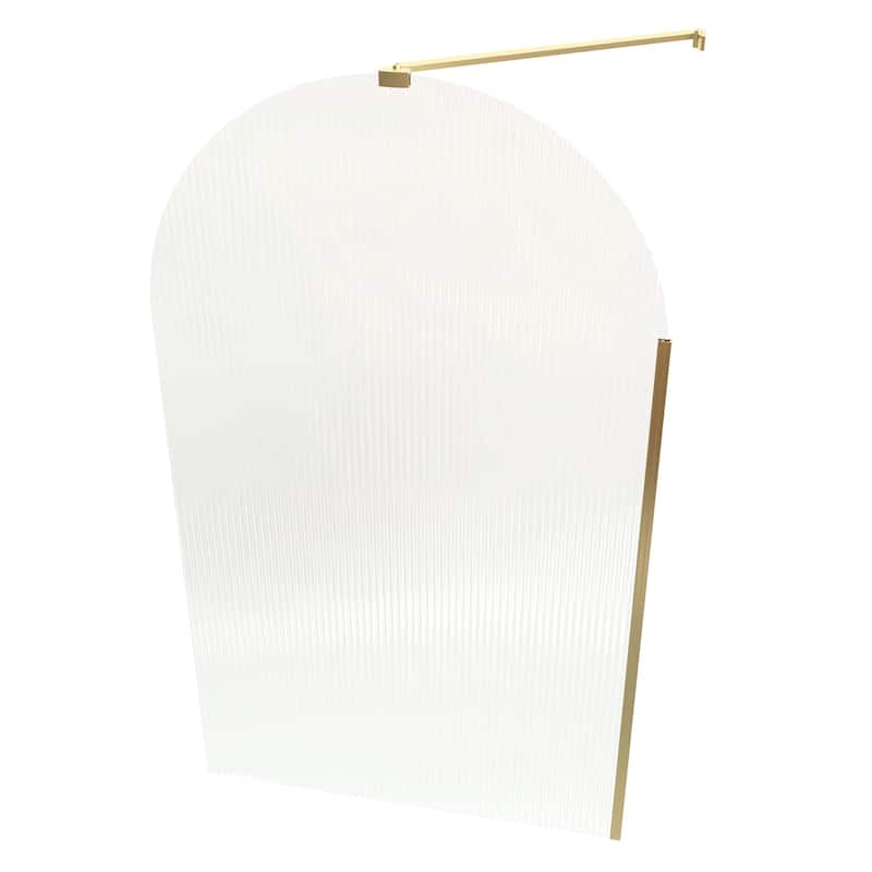 33 in. W x 58 in. H Fixed Tub Door with Tempered Glass - 33" x 58"