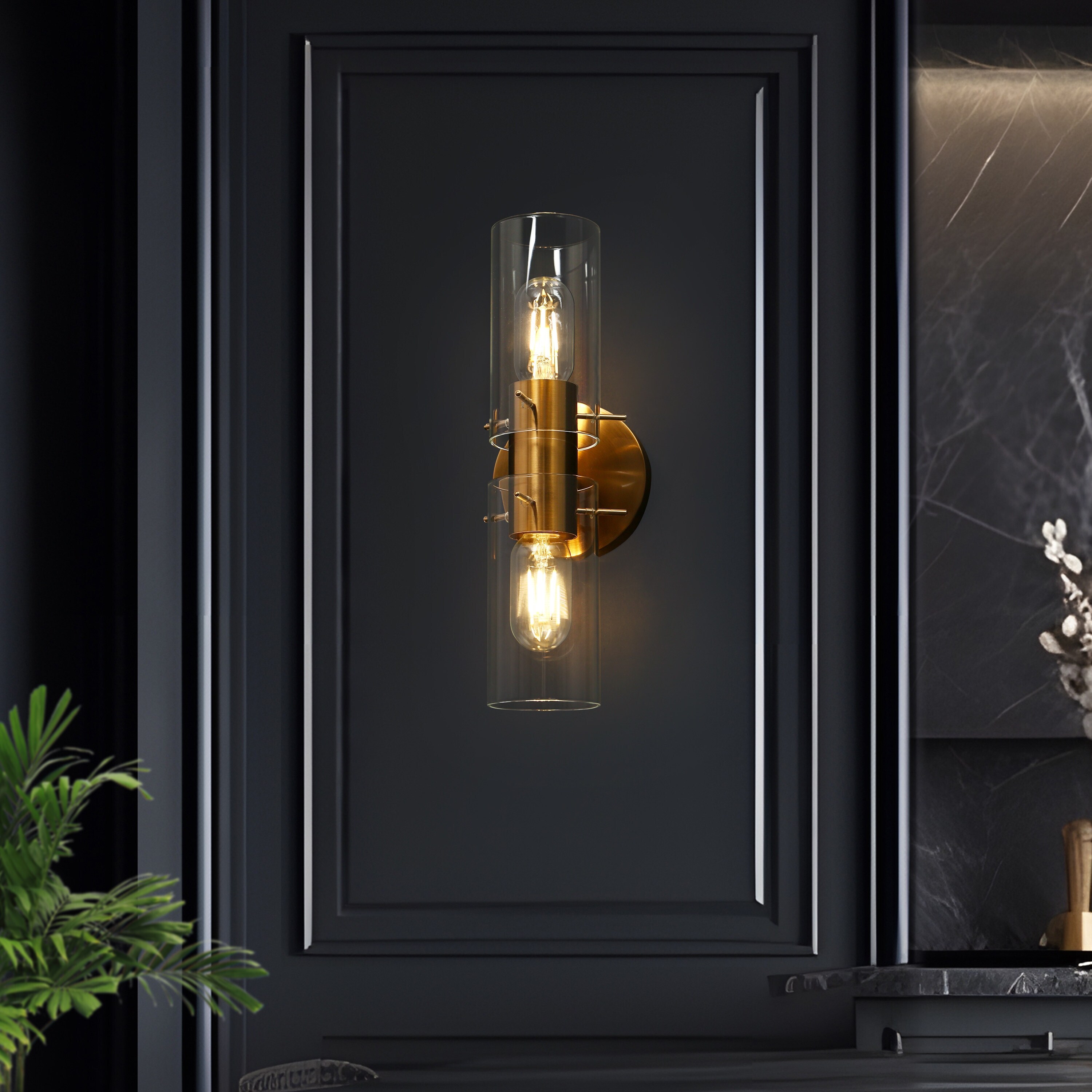 Wet location outlet wall sconce