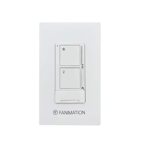 slide 1 of 1, Fanimation Ceiling Fan Wall Control - Fan 3 Speeds and CCT Light - White