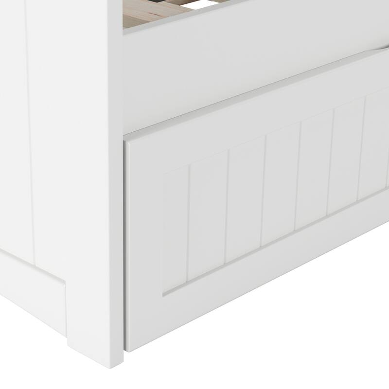 Nantucket Twin Wood Daybed with Twin Size Trundle