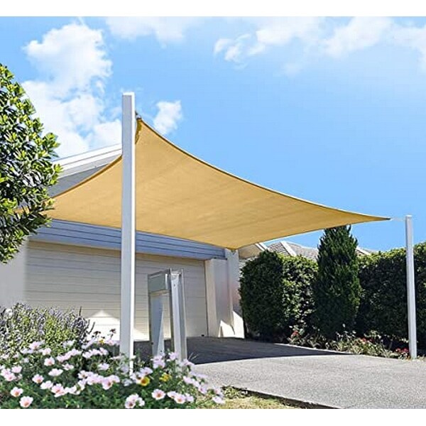 20x20 Ft Square Sun Shade Sail UV Block 