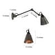 preview thumbnail 6 of 8, 2-pack Swing Arm Lights Adjustable Wall Sconces Two Way--Plug in & Hardware - L 28" x W 6" x H 8"
