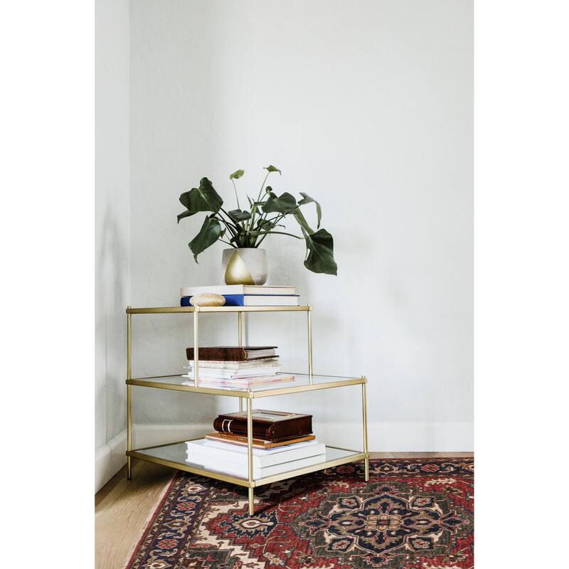 ECARPETGALLERY Hand-knotted Jules Sultane Red Wool Rug - 4'0 x 5'9