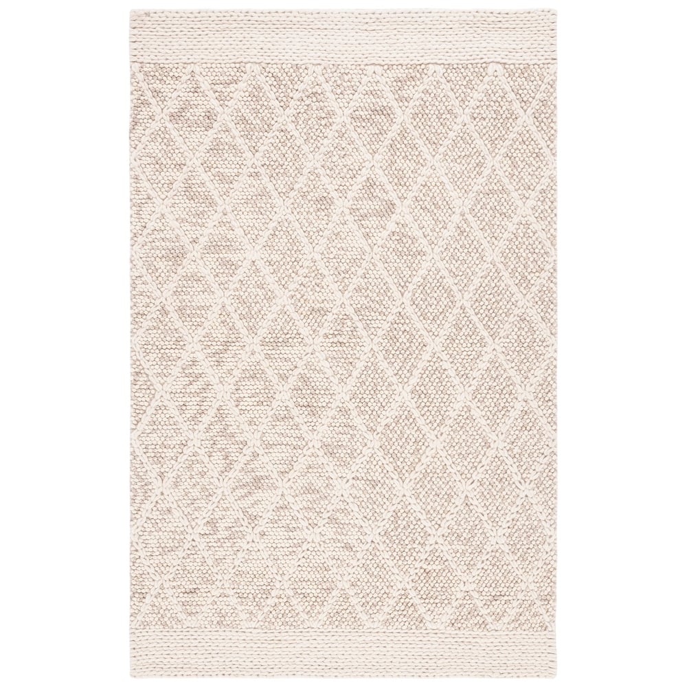 SAFAVIEH Handmade Natura Nigara Farmhouse Trellis Wool Rug