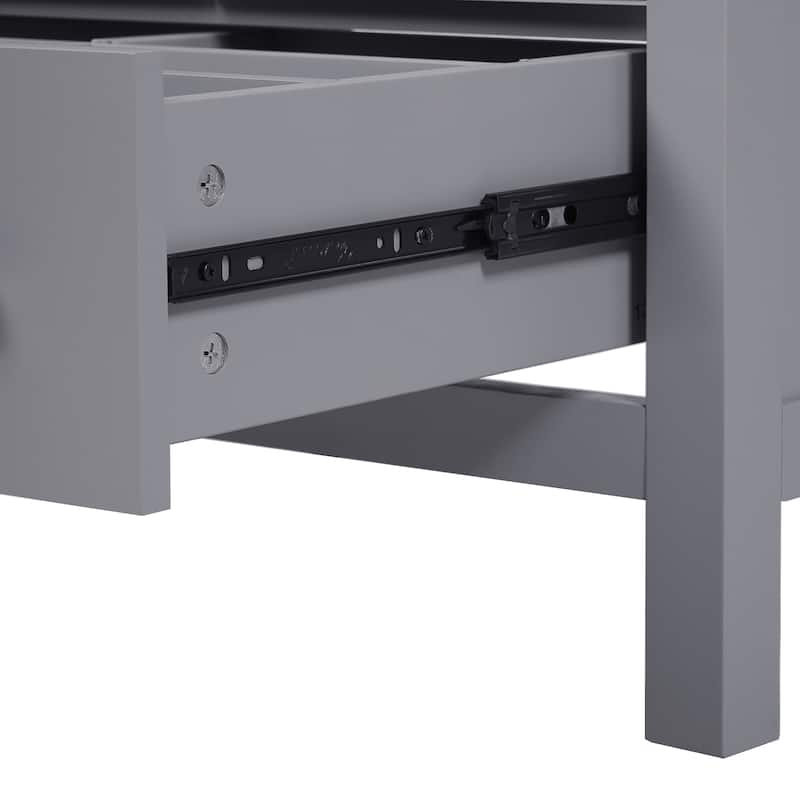 Roomfitters 24" Bathroom Vanity with Undermount Basin, 2 Doors, 1 Drawer, Double-Layer Shelf and Soft-Close Design
