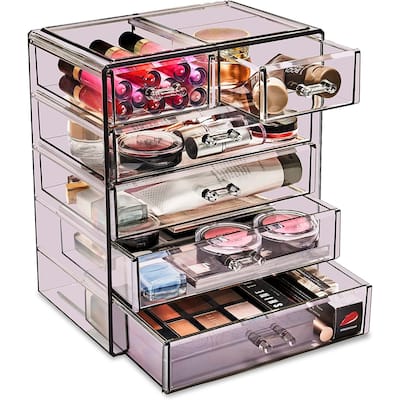 Sorbus New Cosmetics and Jewelry Big Storage Case Display - 4 large, 2 small drawers - 9.50" L x 6.25" W x 11.25" H
