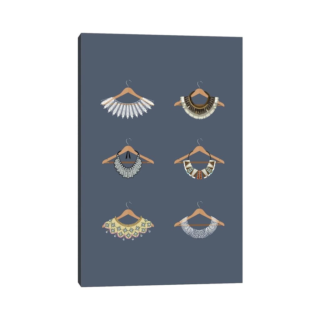 iCanvas "Rbg Minimalist Collars" by Holly Van Wyck Canvas Print