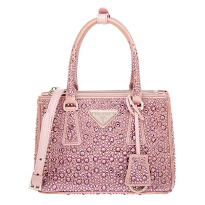 Prada Galleria Satin Crystal Mini Bag