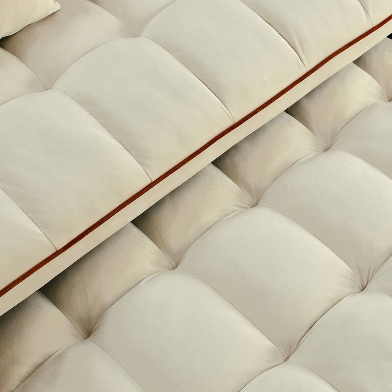 55.51" Modern Velvet Sleeper Sofa with Adjustable Back,USB Ports,Ashtray and Swivel Phone Stand